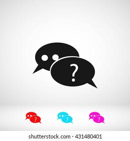 sign speech web icon