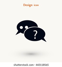 sign speech web icon