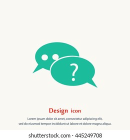 sign speech web icon