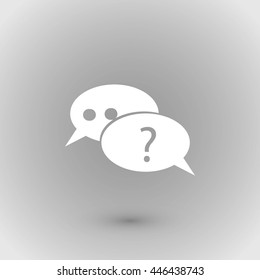 sign speech web icon
