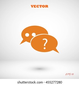sign speech web icon