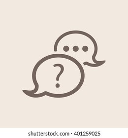 sign speech web  icon, vector illustration. Flat design style