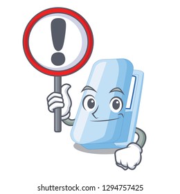 With sign staplers in the a cartoon shape