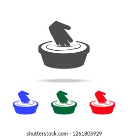sign To steam out a thing is forbidden icon. Elements of washing in multi colored icons. Premium quality graphic design icon. Simple icon for websites, web design, mobile app