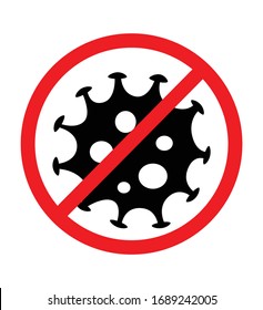 Sign Stop coronavirus caution coronavirus outbreak coronavirus danger and public health risk disease and flu outbreak pandemic concept vector illustration eps 10