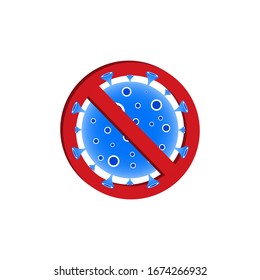 El Vector De Enfermedad De Coronavirus De Stop, Ilustración De Ncov 2019