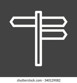 Sign, street, road icon vector image.Can also be used for housing. Suitable for mobile apps, web apps and print media.