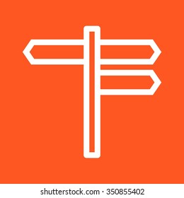 Sign, street, road icon vector image.Can also be used for housing. Suitable for mobile apps, web apps and print media.