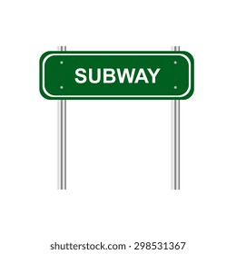 Sign subway