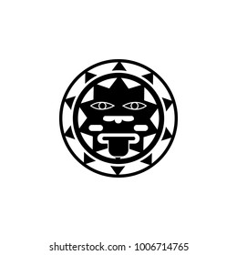 the sign of the sun of Mexico icon. Elements of culture of Mexico icon. Premium quality graphic design icon. Simple love icon for websites, web design, mobile app, info graphics on white background