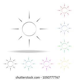 sign sunny weather icon. Elements of weather multi colored icons. Premium quality graphic design icon. Simple icon for websites, web design, mobile app, info graphics on white background