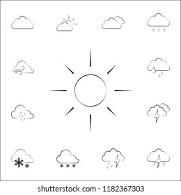 sign sunny weather icon. Weather icons universal set for web and mobile on white background