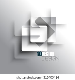 Sign Symbol Arrow Overlapping Two Rounded Stock Vector (Royalty Free ...