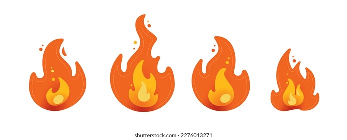 Zeichen für Feuer und Flamme für Ihr Design