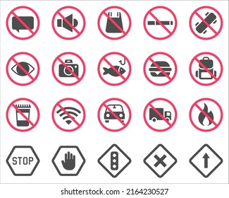 Icono de signo y conjunto de símbolos ilustración vectorial