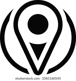 Sign or symbol from map location or gps
