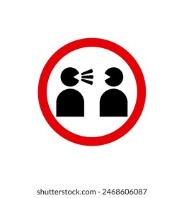 Sign or symbol of people talking 