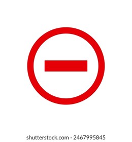 Signo o símbolo de paso prohibido 