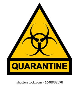 Sign symbol quarantine zone, area Stop Novel Coronavirus outbreak covid 19 2019 nCoV symptoms in Wuhan China, vector quarantine biohazard Sign biological activity threat alert