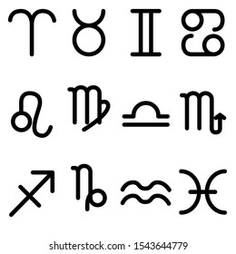 Sign Symbol Zodiac Vector Illustration.