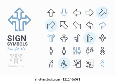 Sign Symbols icon set 1