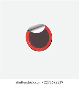imagen vectorial de etiqueta con fondo blanco.