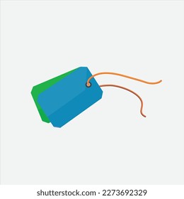 sign tag vector art on white background.