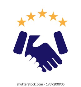 sign of teamwork and trust illustrations shake hand handshake logo vector the design meaning deal partnership friendship cooperation business