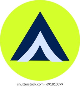 Sign of tent