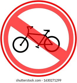 Sign that regulates the movement of the bike