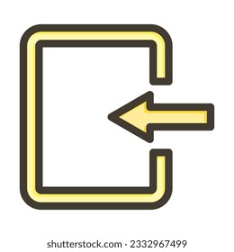 Sign In Thick Line Filled Colors For Personal And Commercial Use.
