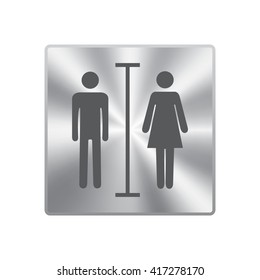 Sign Toilet Men Women Stock Vector (Royalty Free) 417278170 | Shutterstock