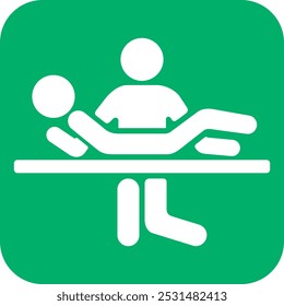 Le signe des toilettes avec lit d'allaitement isolé sur fond blanc