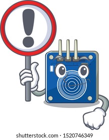 With sign touch sensor isolated in the character