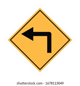 Sign traffic arrow icon vector.