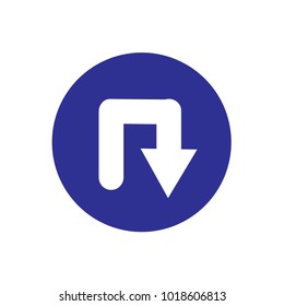 Sign and traffic icon vector