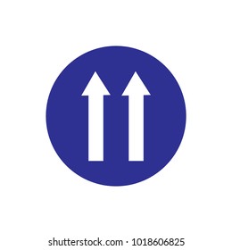 Sign and traffic icon vector