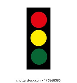 sign traffic light road isolated