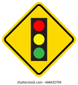 Sign Traffic Light Symbol Signal Caution Stock Vector (Royalty Free ...