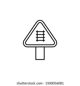 Sign train icon. Element of train station icon