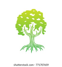 Sign tree, application area education, family, medicine