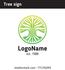 Sign tree, application area education, family, medicine