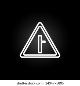 sign trolls neon icon. Elements of road sign set. Simple icon for websites, web design, mobile app, info graphics