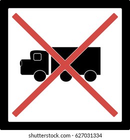Sign, Trucks Forbidden
