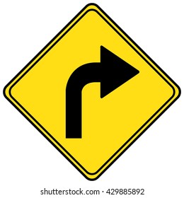 sign turn right