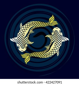 sign two gold fish