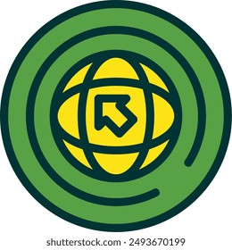 Sign UpFilled Two Color Vector Icon Design