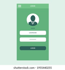 Sign in user interface concept illustration 