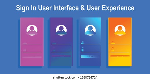 Sign in user interface smartphone illustration vector design