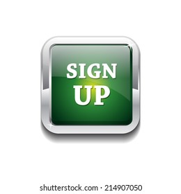 Sign Up Vector Button Icon